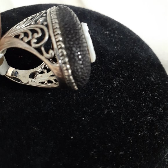 JENNA BLUE STERLING RING MOP SILHOUETTE - Picture 6 of 10